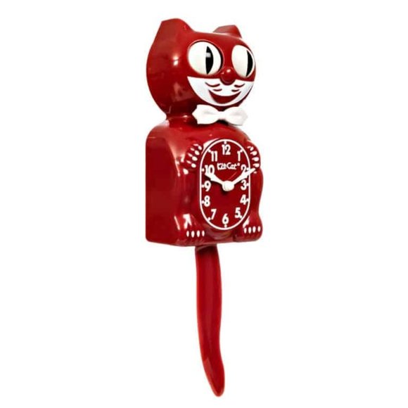 RETIRED Urban Outfitters Space Cherry Red Kit Cat Klock - Picture 2 of 5
